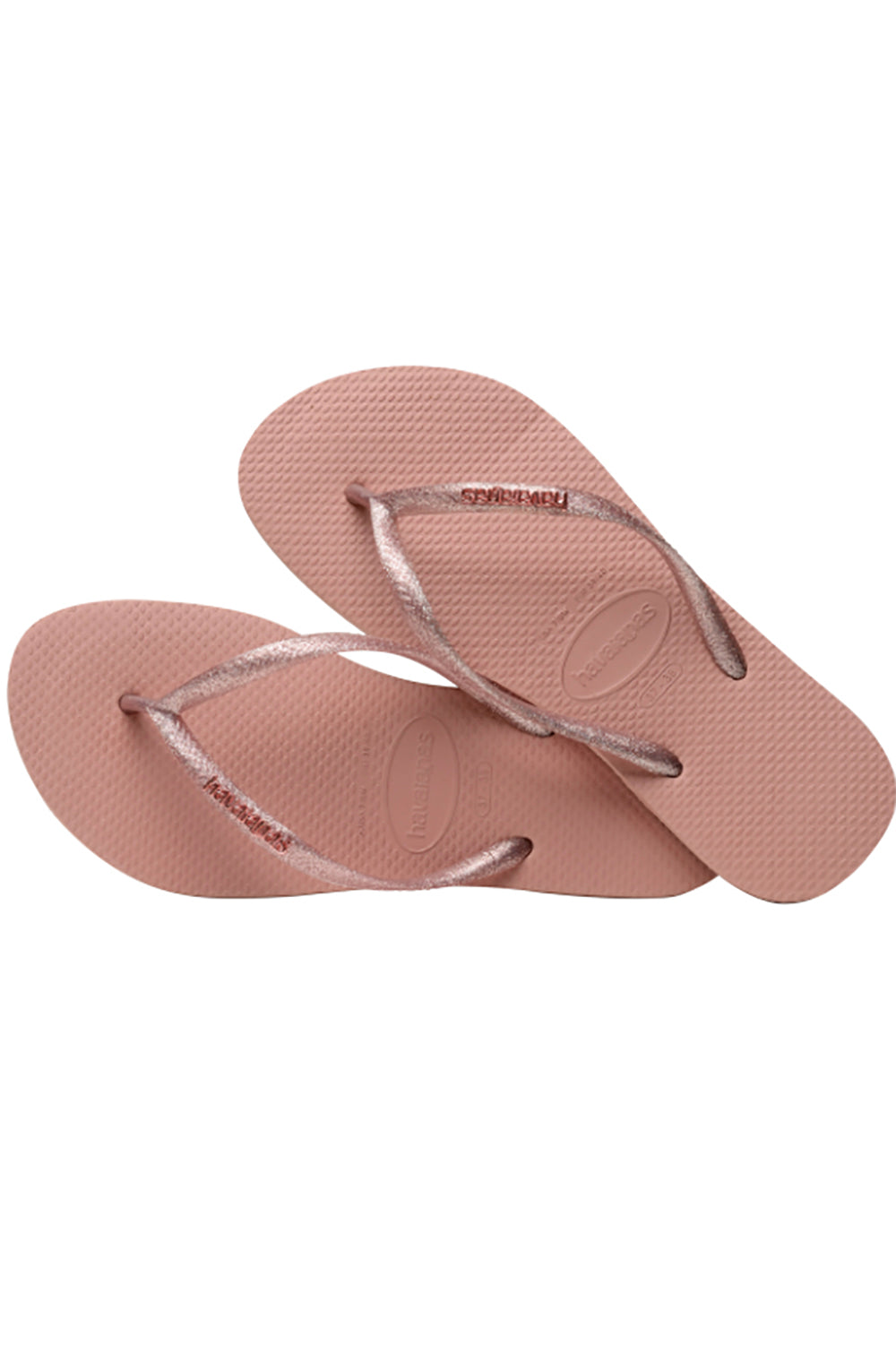 havaianas metallic gold