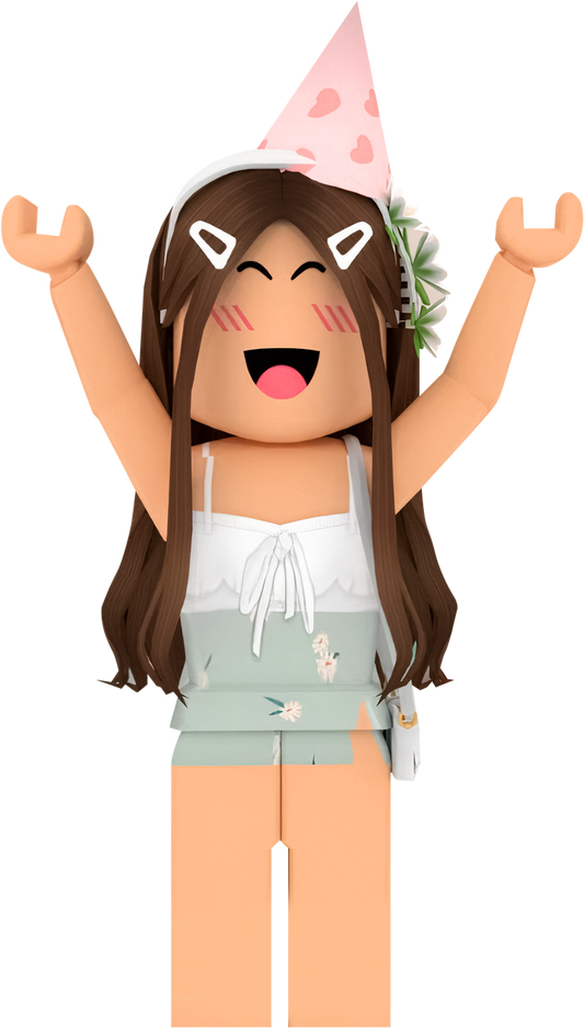 Roblox Girl 5 - PNG - Instant Digital Download