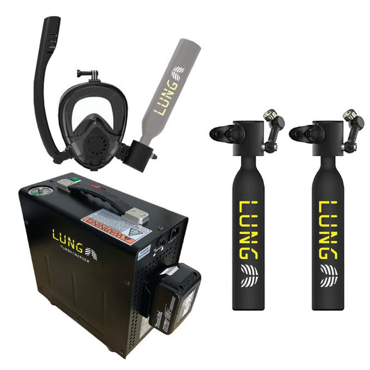 Lung T-500™ + Air Compressor + Sub-Mask - lungtank