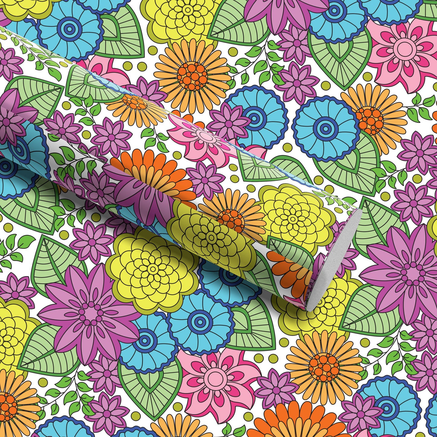 Blissful Blooms Wrapping Paper