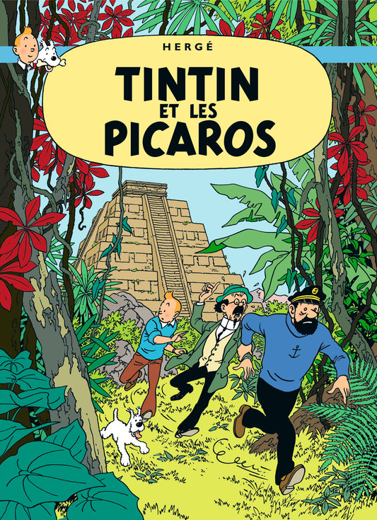 Poster vintage Tintin au Congo- livraison gratuite - Fineartsfrance