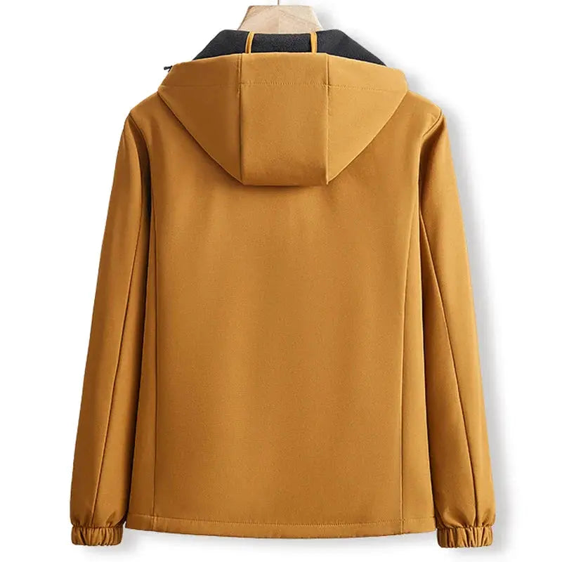 Men's Hooded Zip-Up Jacket featuring side pockets
