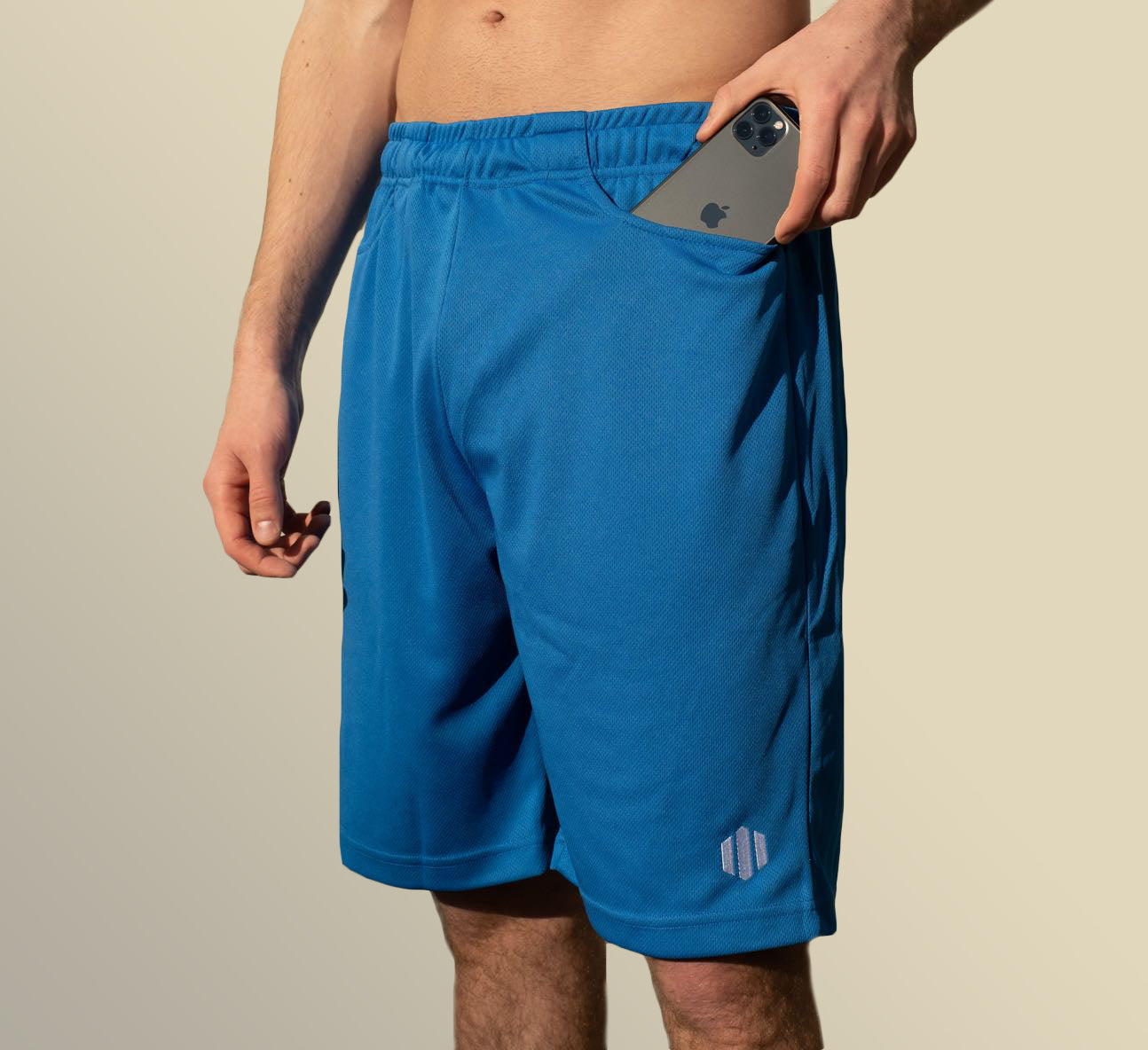 Mens athletic shorts with pockets