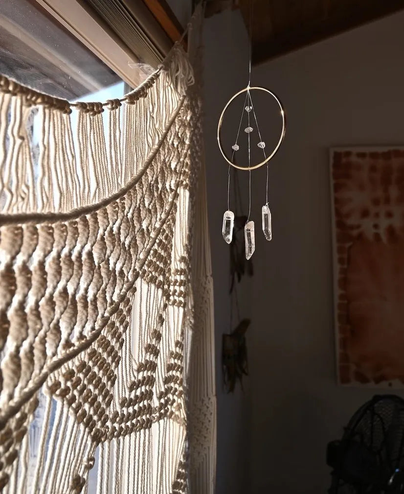 Crystal Sun Catcher Hanging by Window