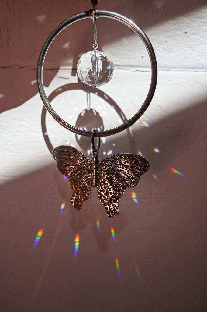 butterfly prism suncatcher