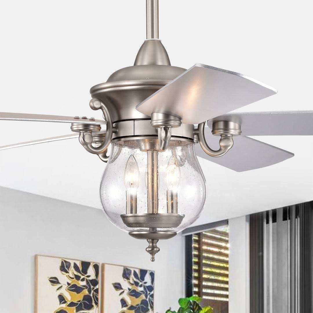 52 Donaldson 5 Blade Standard Ceiling Fan with Remote Control and Light Kit Included Willa Arlo Interiors Finish