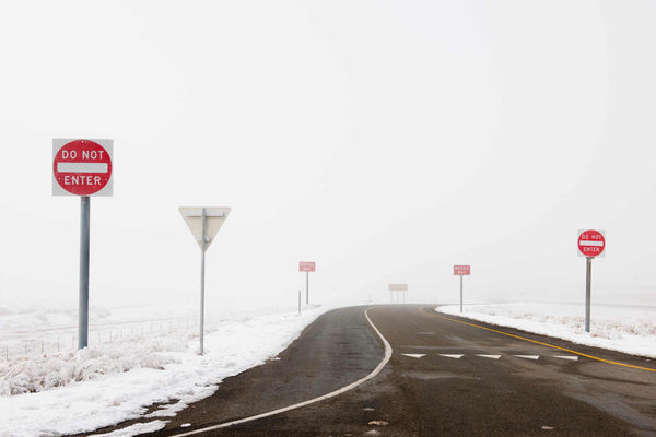 do not enter road sign