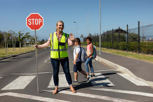 Stop Signs Traffic Officer Children