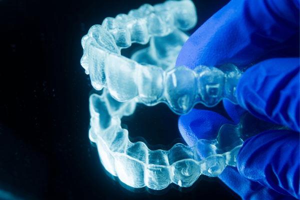A set of clear aligners