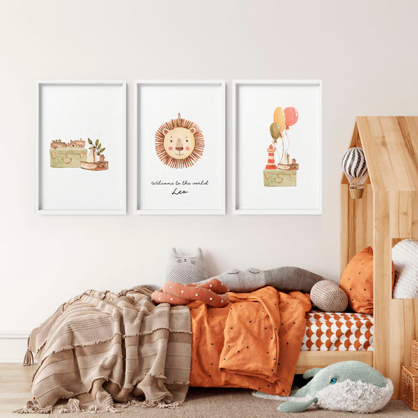 set of 3 nursery prints