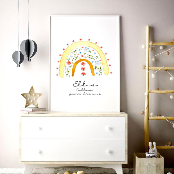 Personalised nursery wall art