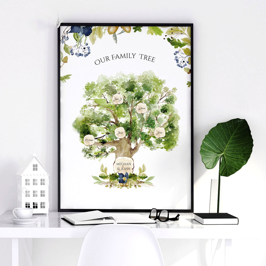Personalised family tree gift