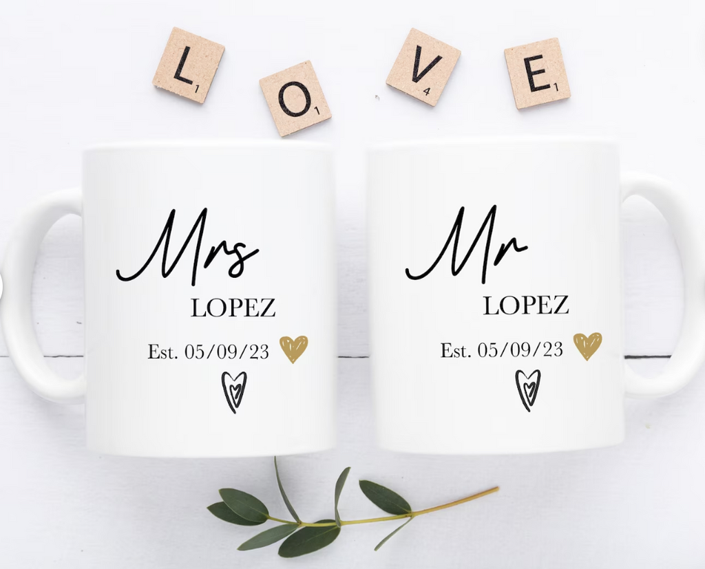 Tazas Mr y Mrs Mug