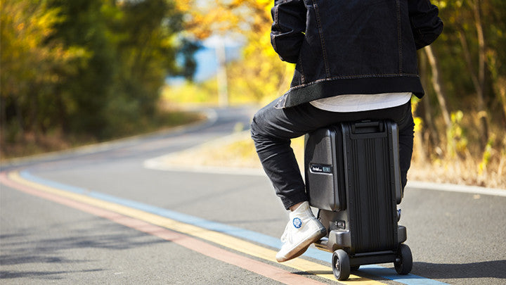 travel with smart rideable suitcase 1
