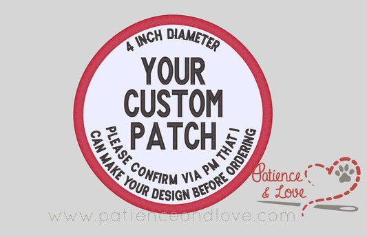 Custom Patch, 4.5 Inch rectangular patch