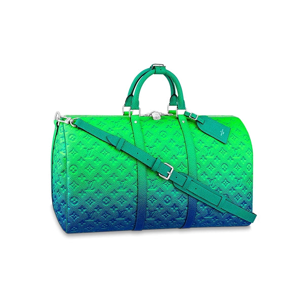 Keepall cloth 48h bag Louis Vuitton Brown in Cloth - 29856286