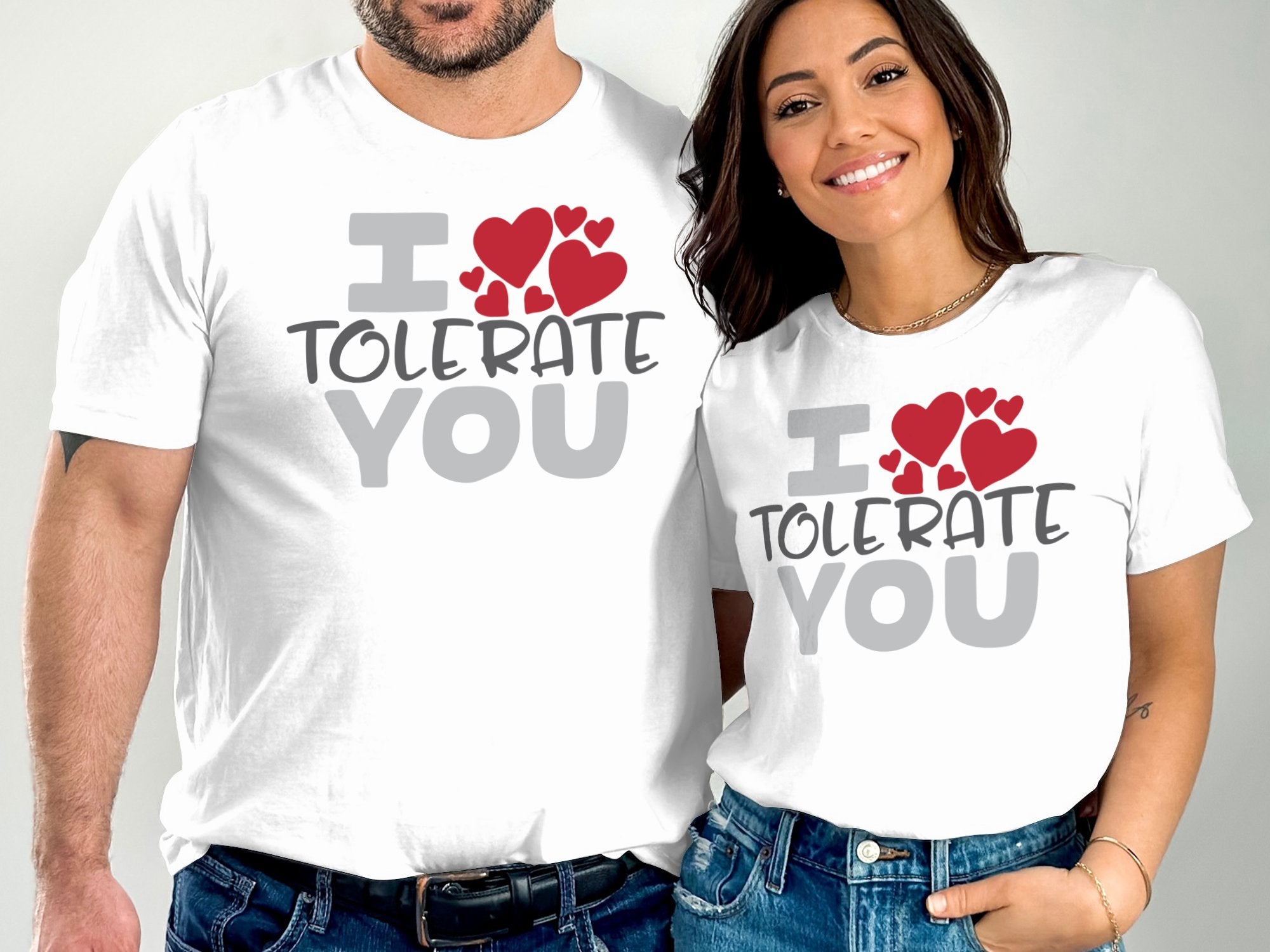 I Tolerate You Hearts Graphic T-Shirts 7187574