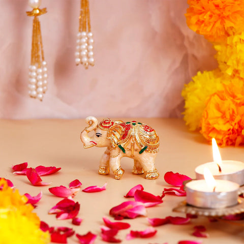 Majestic Vastu Golden Divine Elephant (Small)