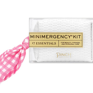 Pink Gingham Scarf Minimergency Kit - Camden Road