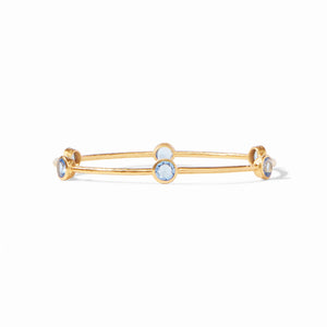 Milano Gold Bangle Chalcedony Blue -  S - Camden Road