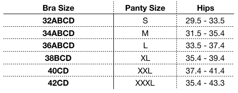 Ultra-Thin Lace Bra & Panty Set - Push-Up Design - Panty Size