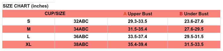 Strapless Beauty: The Wireless Tube Bra Size Chart