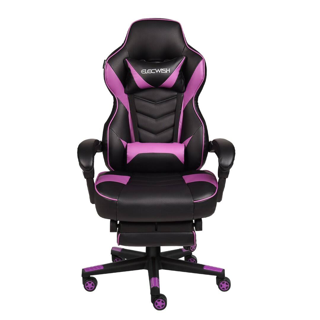 Adults Ergonomic Racing Style High Back Computer Chair with Footrest Headrest and Lumbar Support KISO INC HTY5_F0YHI37