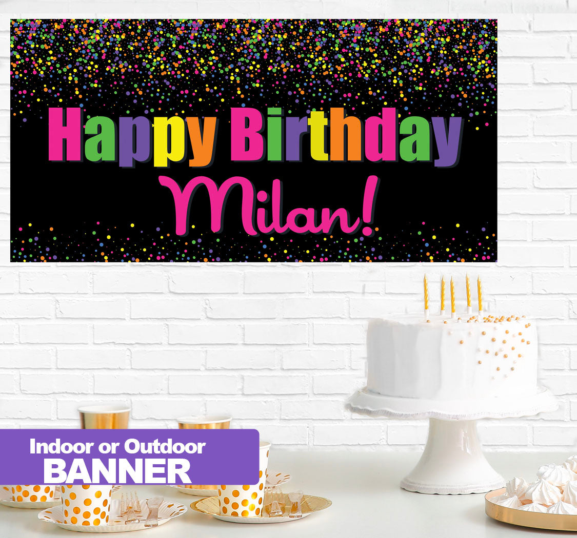 bannerlove Happy Birthday Colorful Hanging Banner – Petal Lane Home