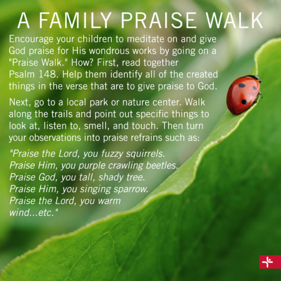 Children Desiring God Blog // A Summer Praise Walk With Children