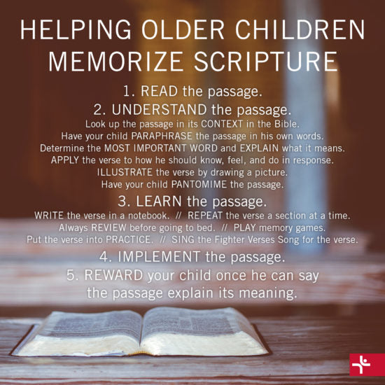 Helping Older Children Memorize Scripture