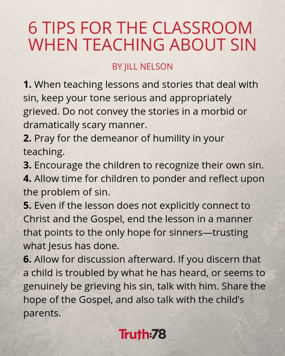 6 tips for teaching about sin