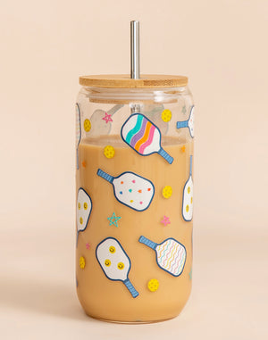 The "Pickleball" Glass - The Pretty Pink Rooster Boutique