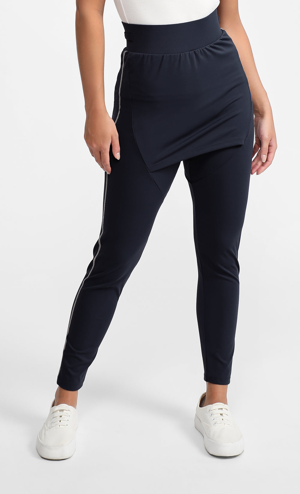 Attached Skirt Swim Leggings in Dark Grey – LILIT. Store