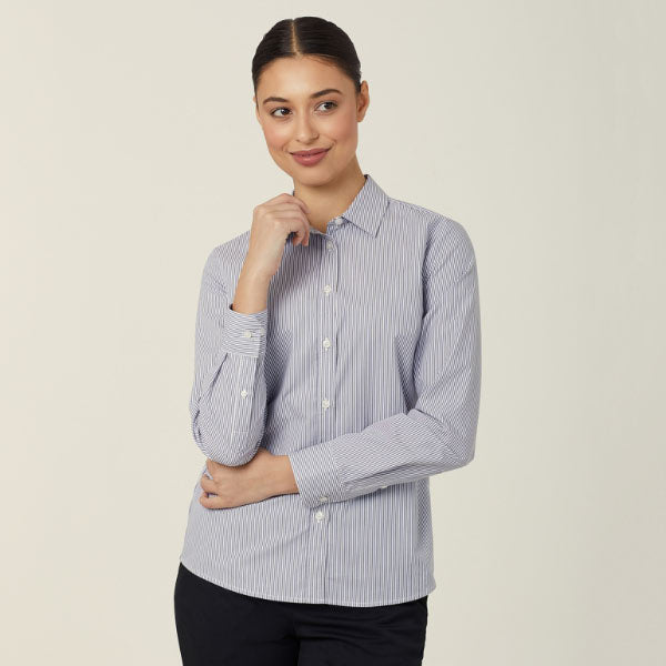NNT Womens Avignon Stripe Long Sleeve Shirt - CATUKT – Canberra Workwear