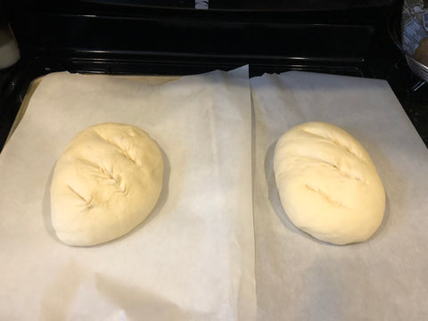 Bread ready for oven