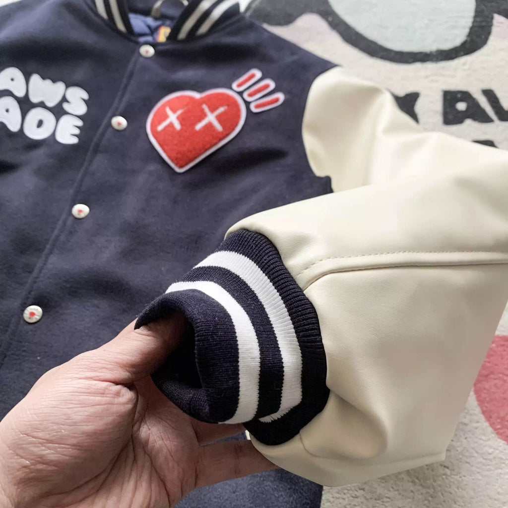 IN-STOCK] KAWS x Human Made Varsity Jacket – GUNPLAFINDS