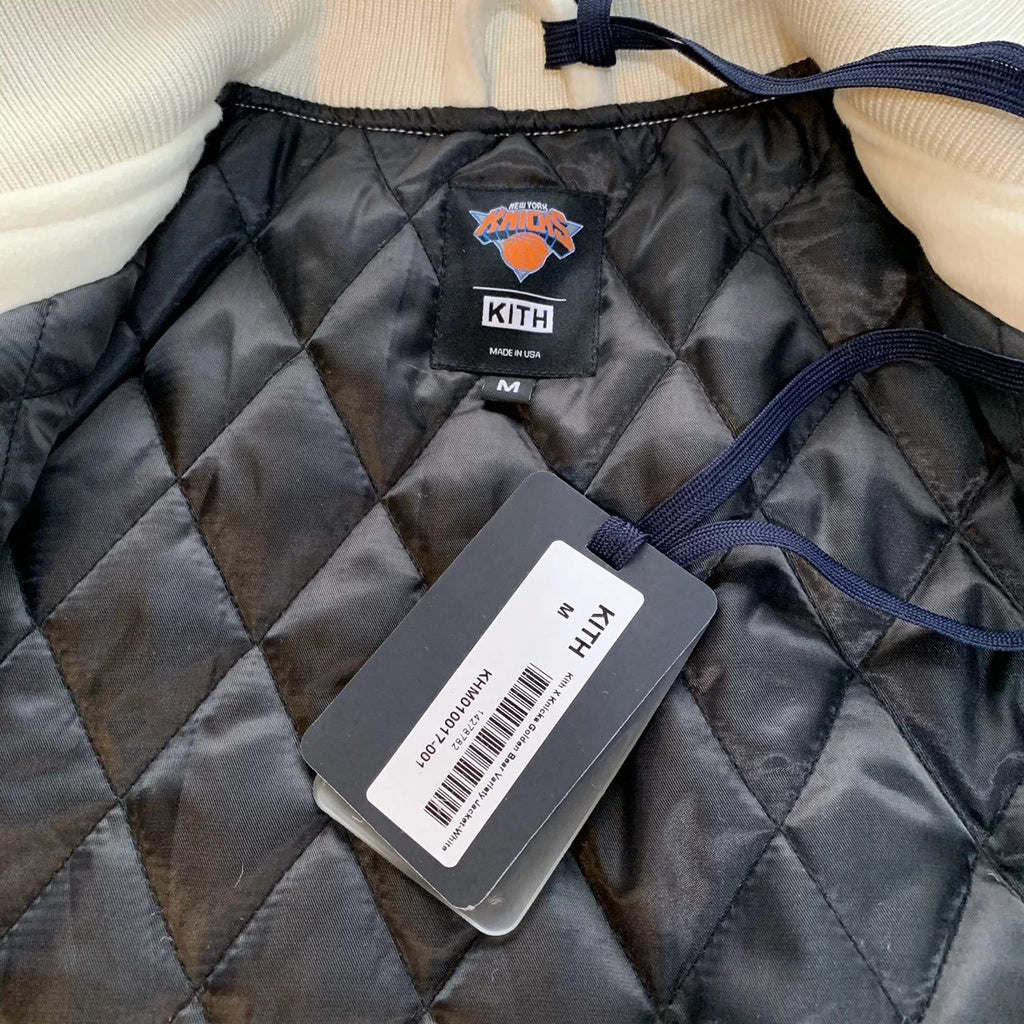 IN-STOCK] Kith New York Knicks Leather Varsity Jacket – GUNPLAFINDS