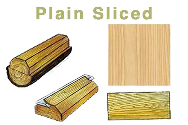 plain slice cut veneer