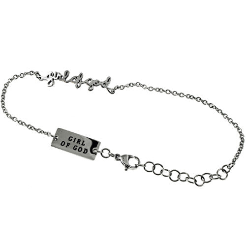 GIRL OF GOD Bracelet, Proverbs 31 Jewelry, Adjustable 7