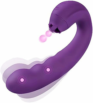 Sweet sensation Licking and pulsating 3IN 1 Vibrator - Pumpy Joy