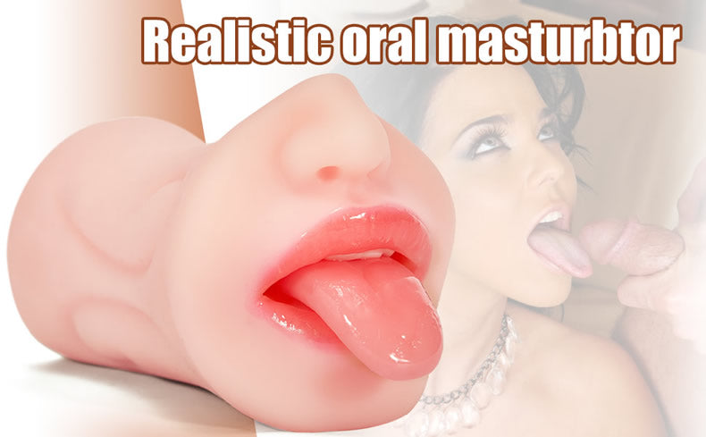 Vivid Women Face Design blow job Oral and Vaginal Sex Toys for Men