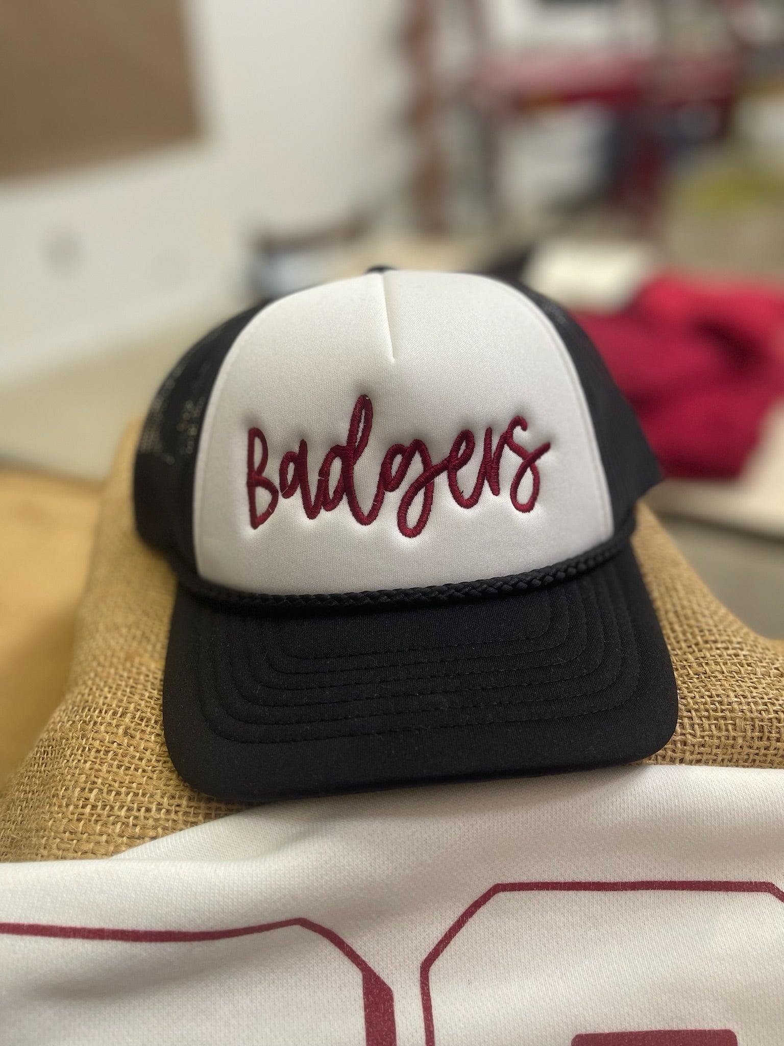 Badgers Cursive Hat