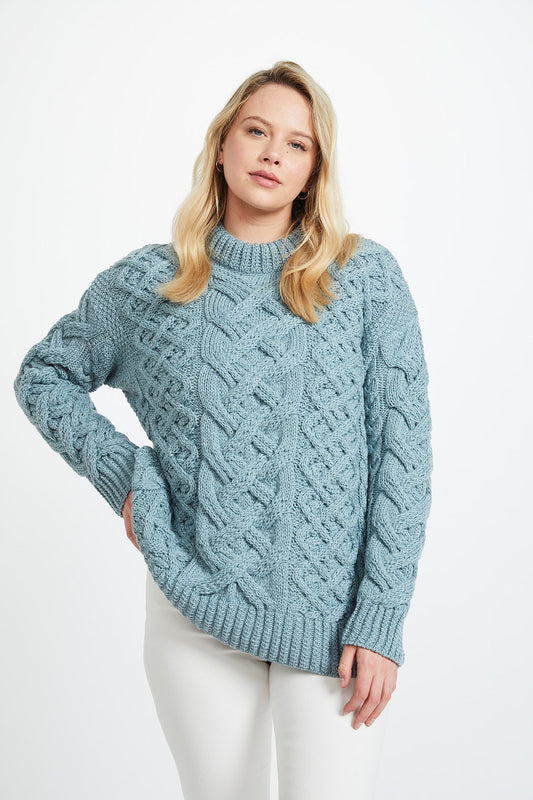 Merino Heavy Patterned Oversized Sweater