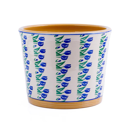 Nicholas Mosse Blue Blooms Cache Pot