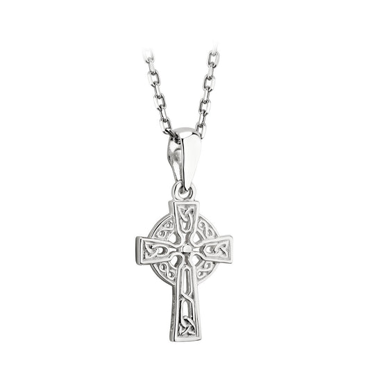 Solvar Sterling Silver Filagree Tiny Celtic Cross