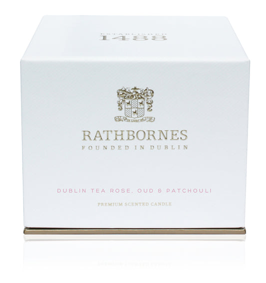 Rathbornes Classic Dublin Tea Rose 2 Wick Candle