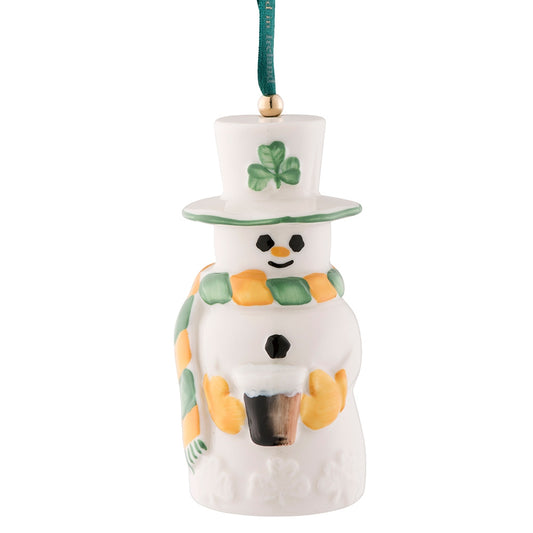 Belleek Classic Paddy Snowman Ornament