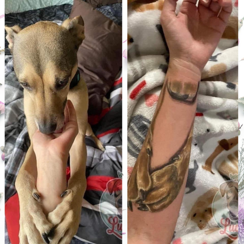 Inspirational Dog Memorial Tattoo