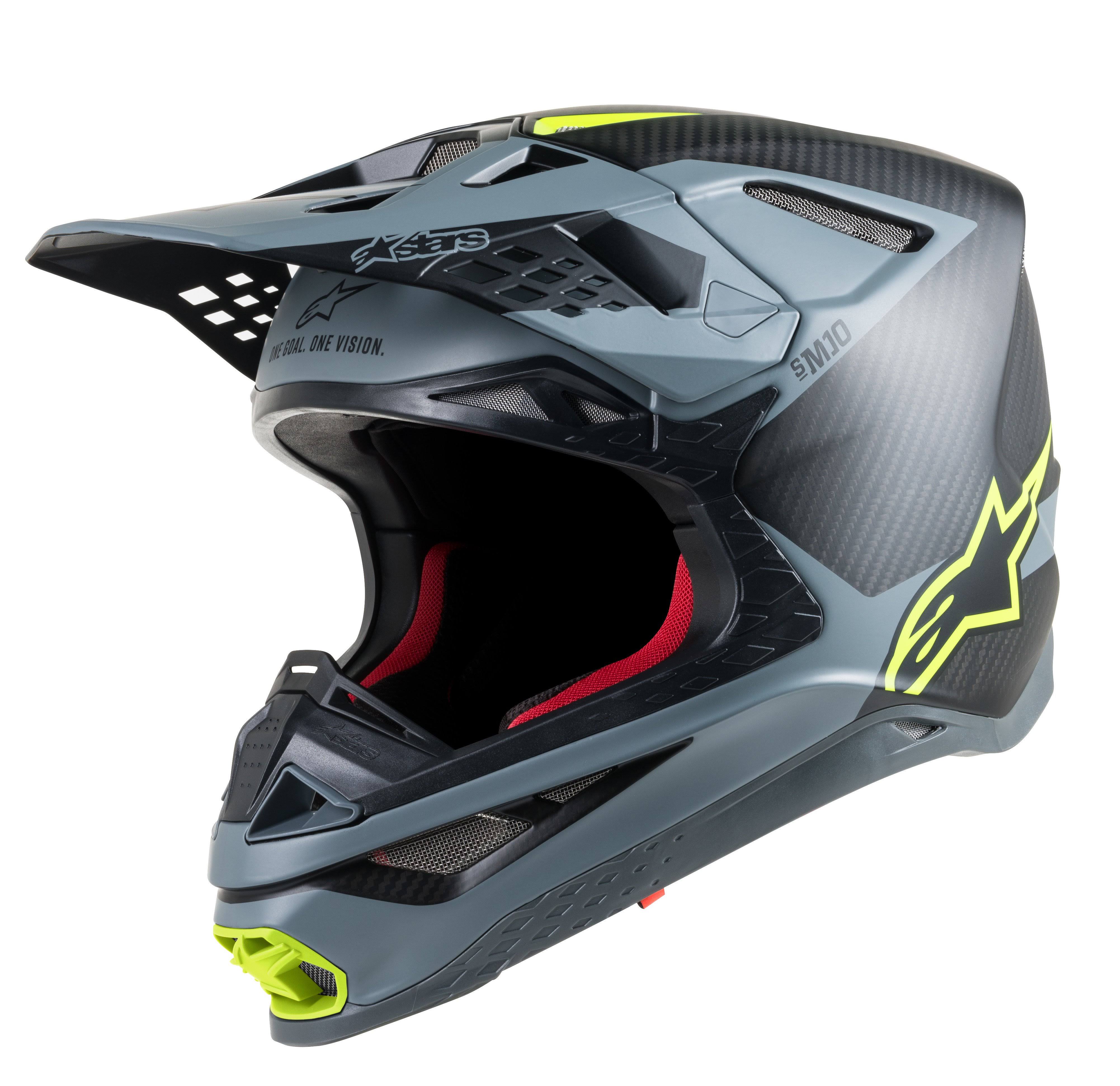 Alpinestars Supertech S-M10 Meta Helmet Black/Grey/Yellow XL TCP7_D9TOS50