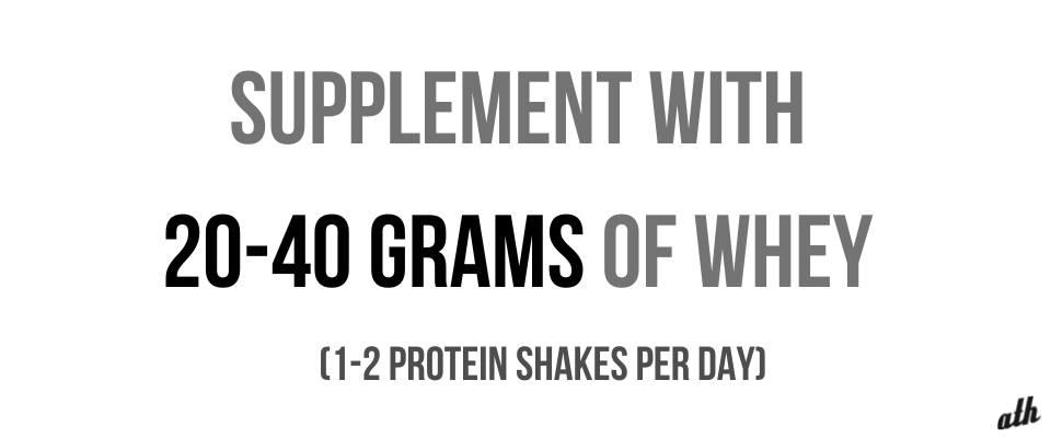 How much whey protein per day